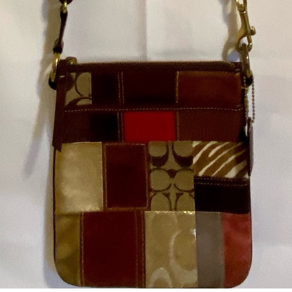 Coach Handbags - Coach Multicolor Patchwork Crossbody Bag